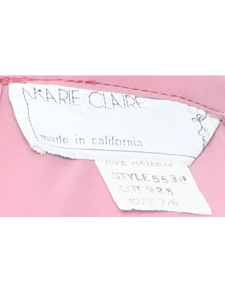 Pale Pink Blouson Dress - M