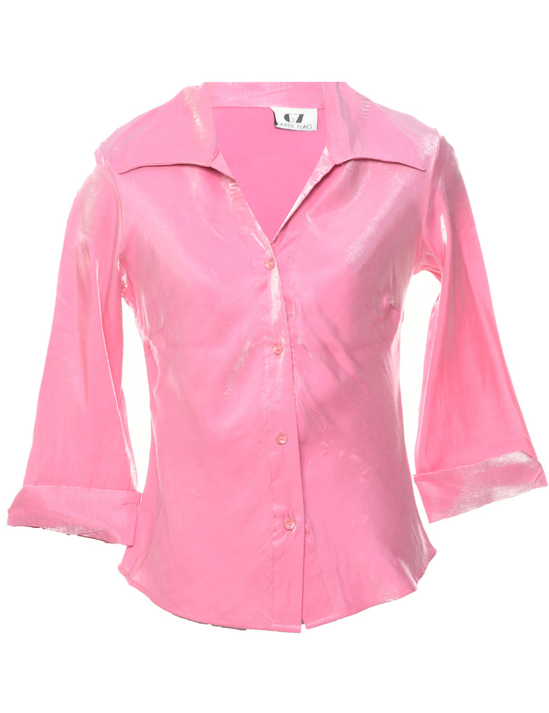 Pale Pink Evening Blouse - XS