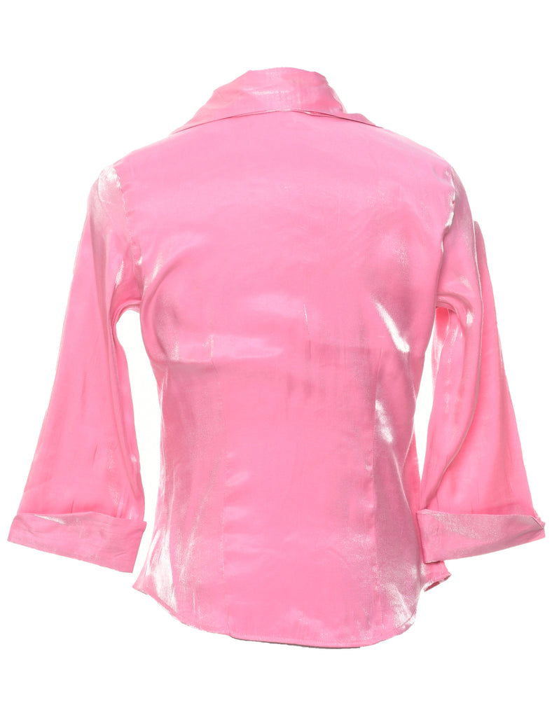 Pale Pink Evening Blouse - XS