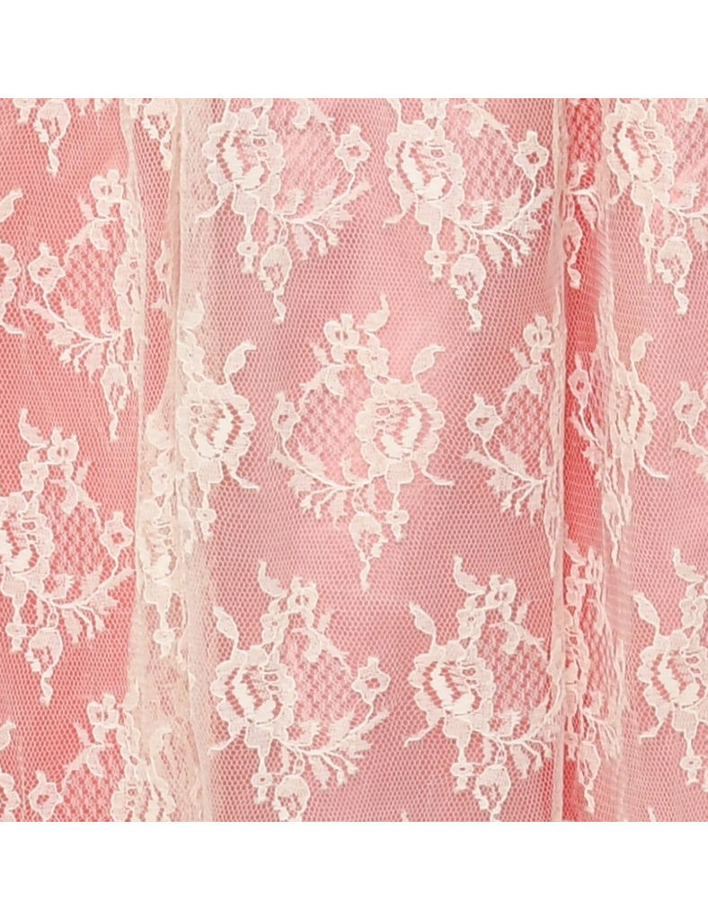 Pale Pink Evening Dress - M