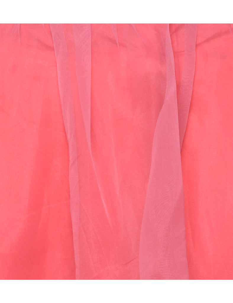 Pale Pink Maxi Skirt - M