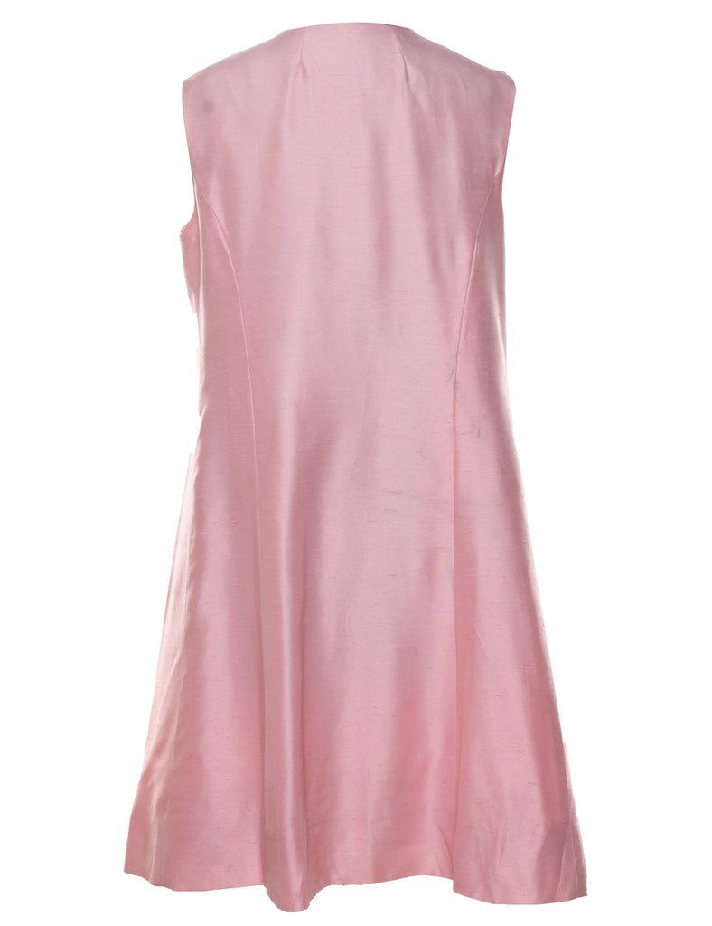 Pale Pink Mid Length Waistcoat - M