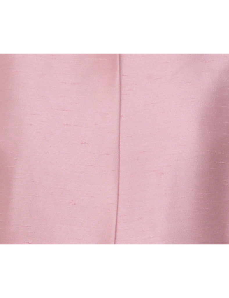 Pale Pink Mid Length Waistcoat - M