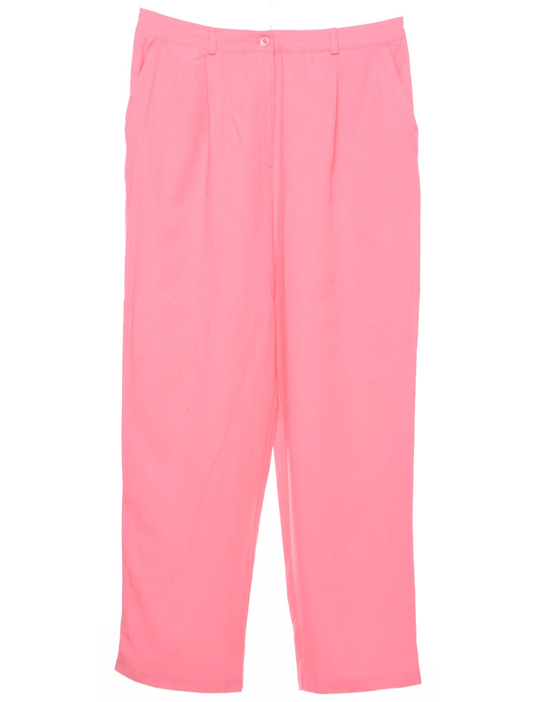 Pale Pink Tapered Trousers - W30 L28