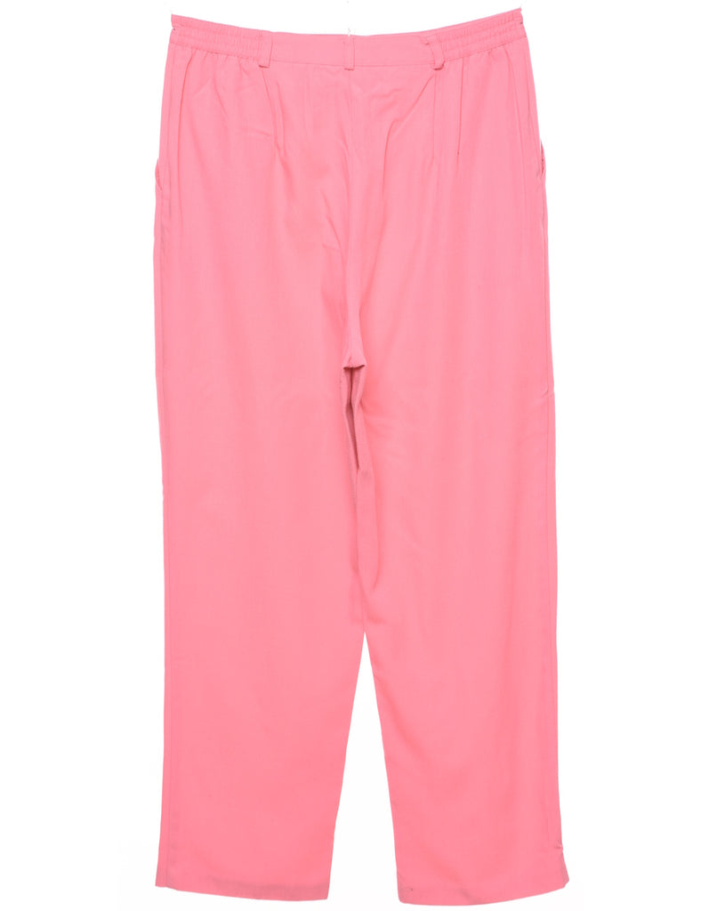 Pale Pink Tapered Trousers - W30 L28