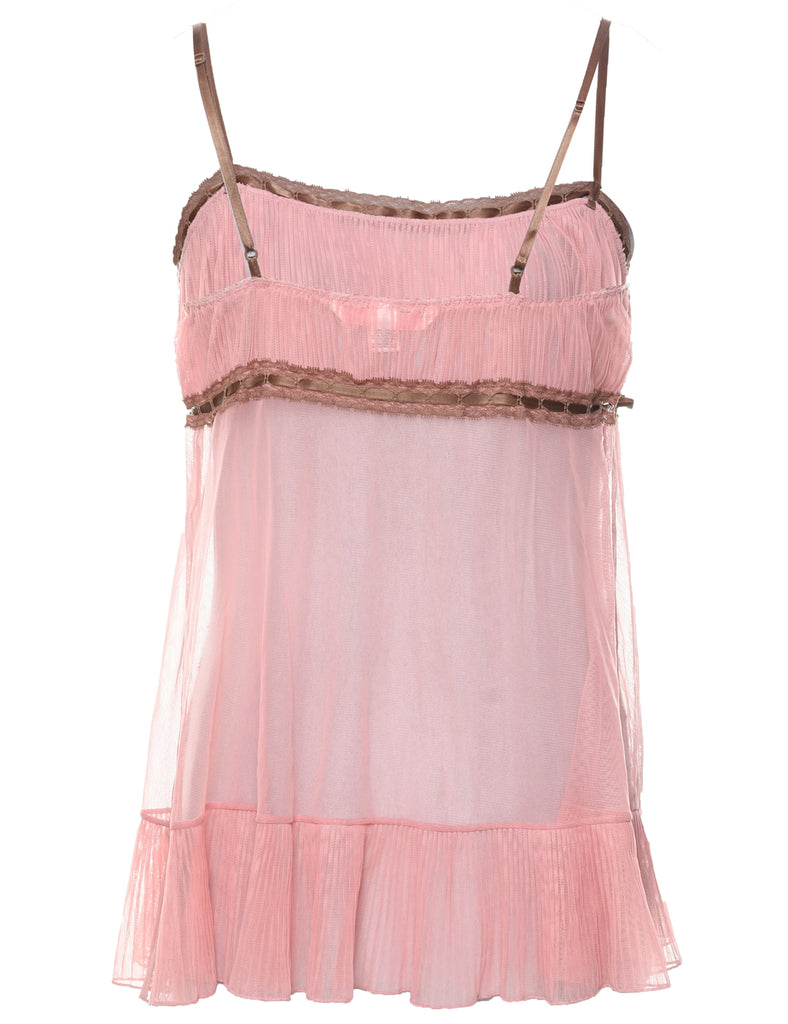 Pale Pink Y2K Babydoll - S