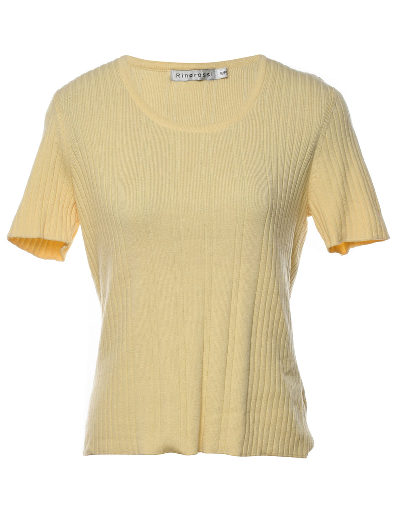 Pale Yellow Jumper - S