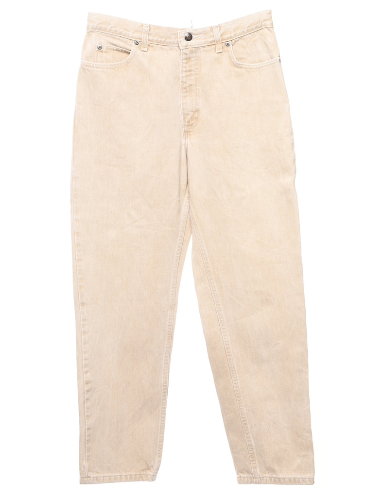 Pale Yellow Tapered Jeans - W28 L30