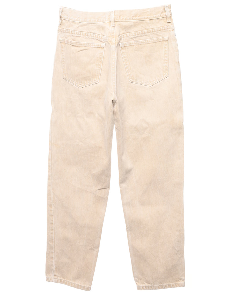 Pale Yellow Tapered Jeans - W28 L30