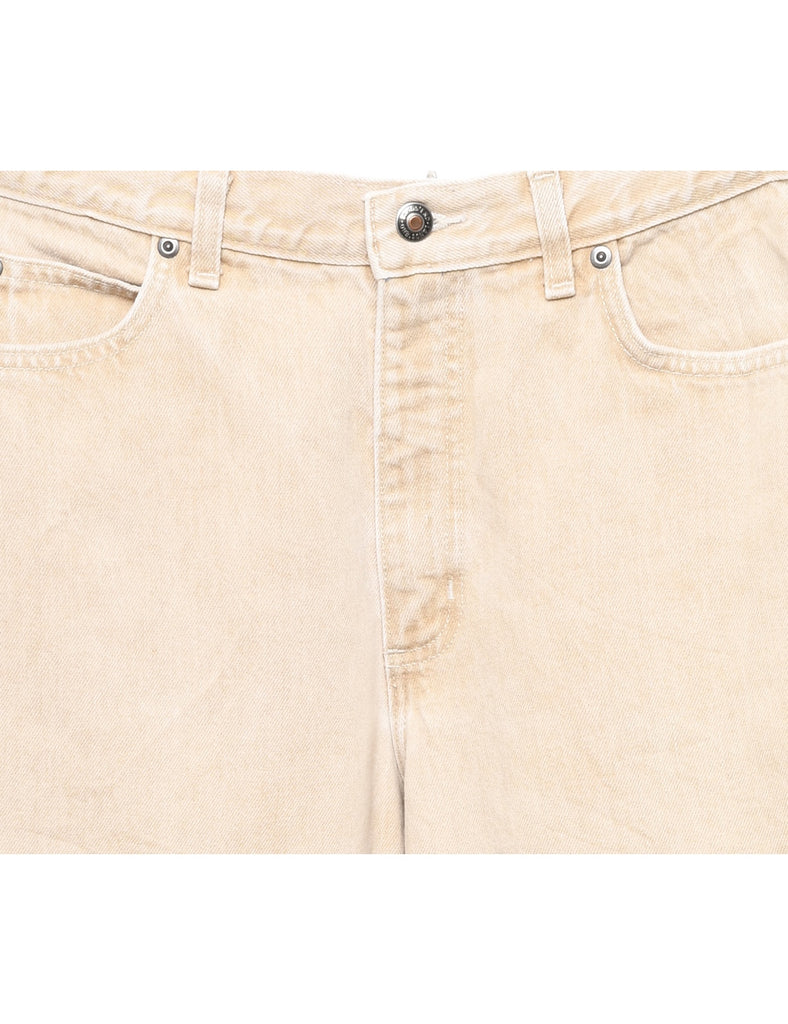 Pale Yellow Tapered Jeans - W28 L30