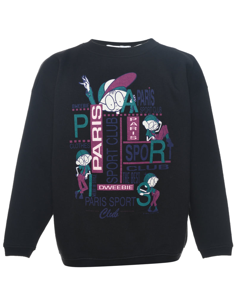 Paris Sport Club Printed Sweatshirt - M