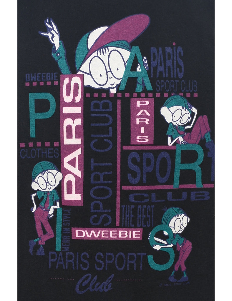 Paris Sport Club Printed Sweatshirt - M