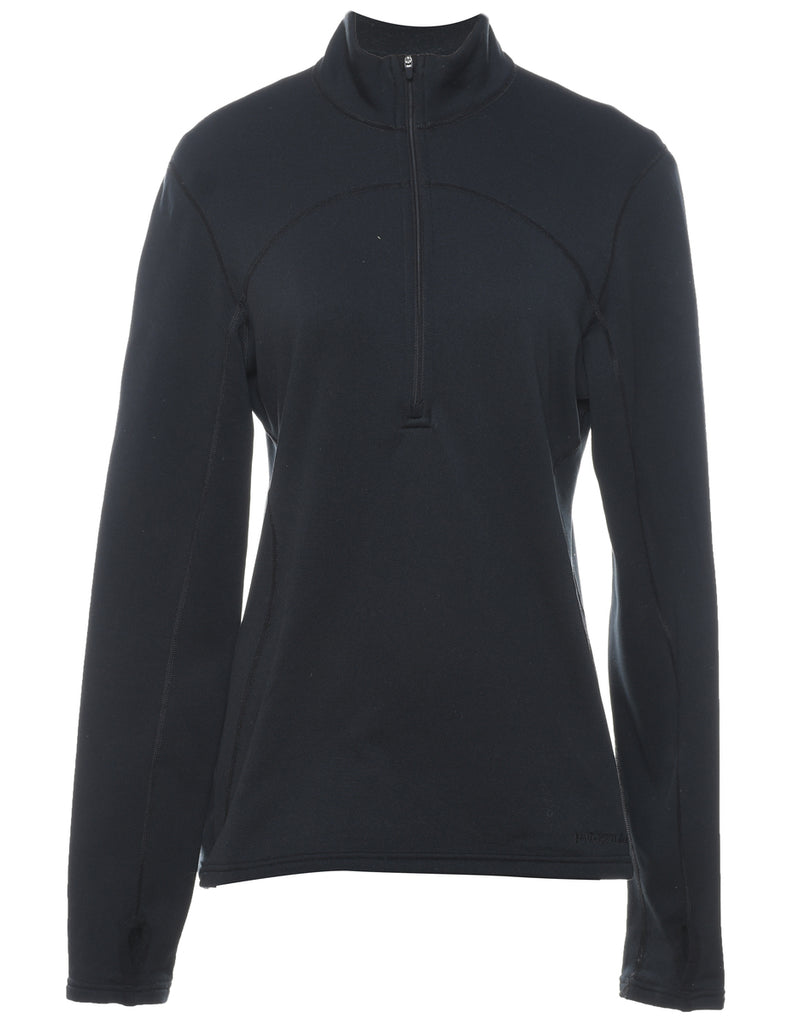 Patagonia Plain Black High Neck Sweatshirt - M