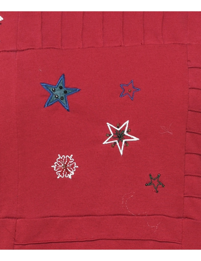 Patchwork Christmas Sweatshirt - S