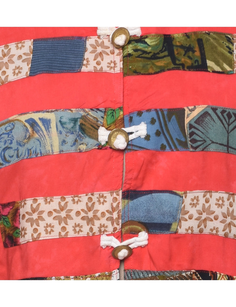 Patchwork Cropped Jacket - M