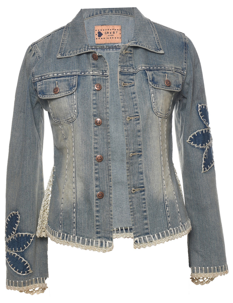 Patchwork Denim Jacket - S