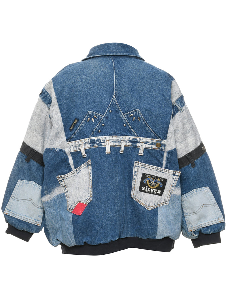 Patchwork Denim Jacket - XXL