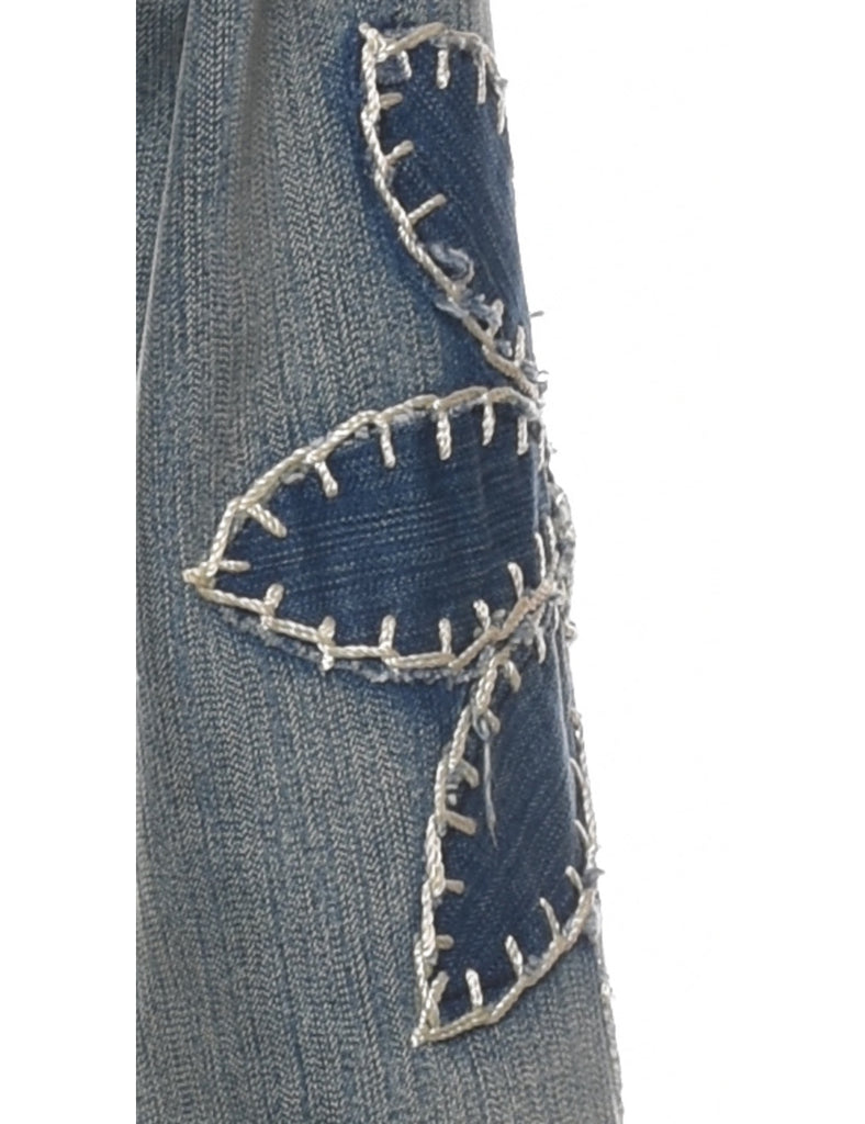 Patchwork Denim Jacket - S