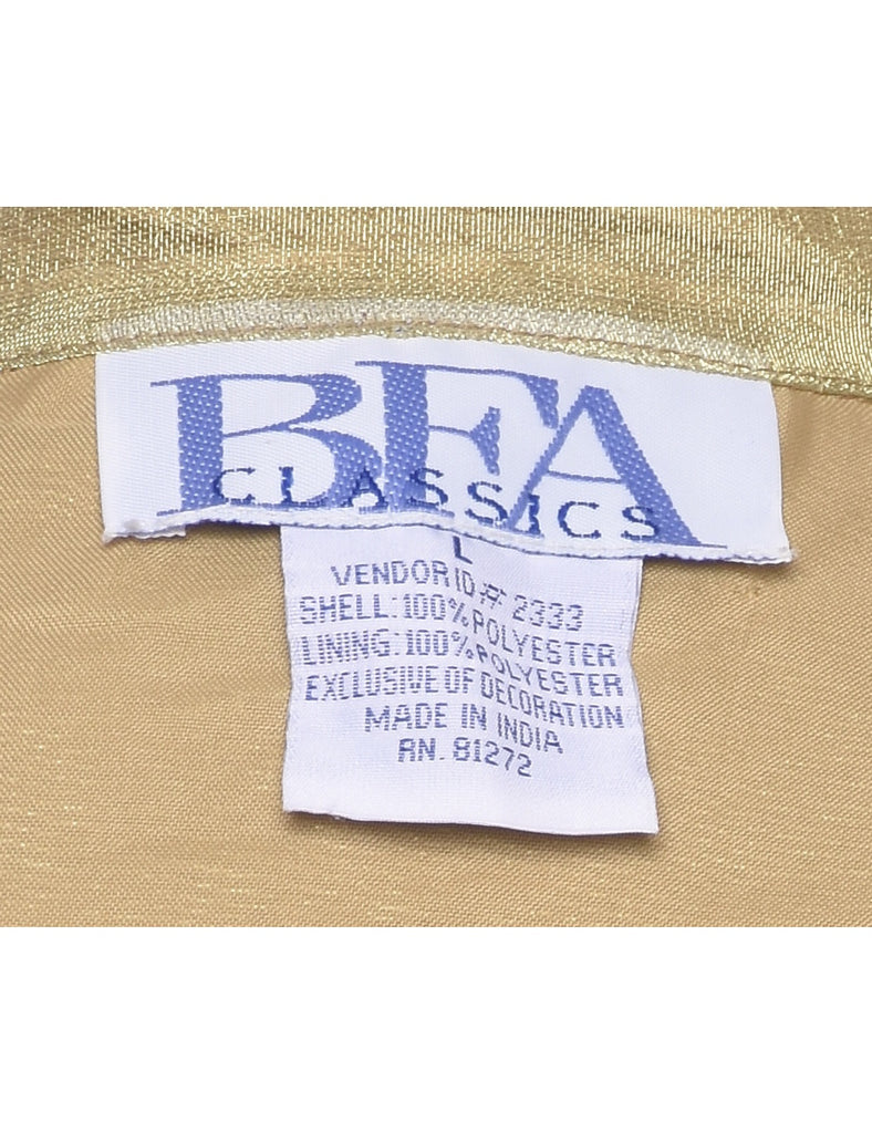 Patchwork Design 1990s Pastel Evening Jacket - L