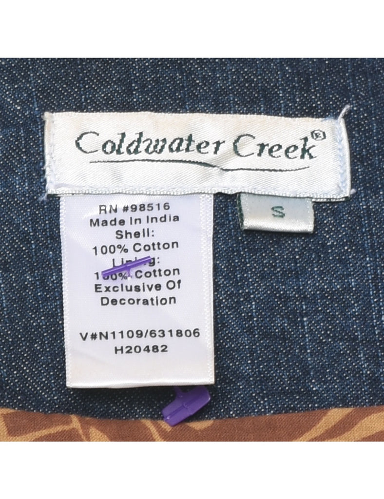 Patchwork Indigo Denim Jacket - M