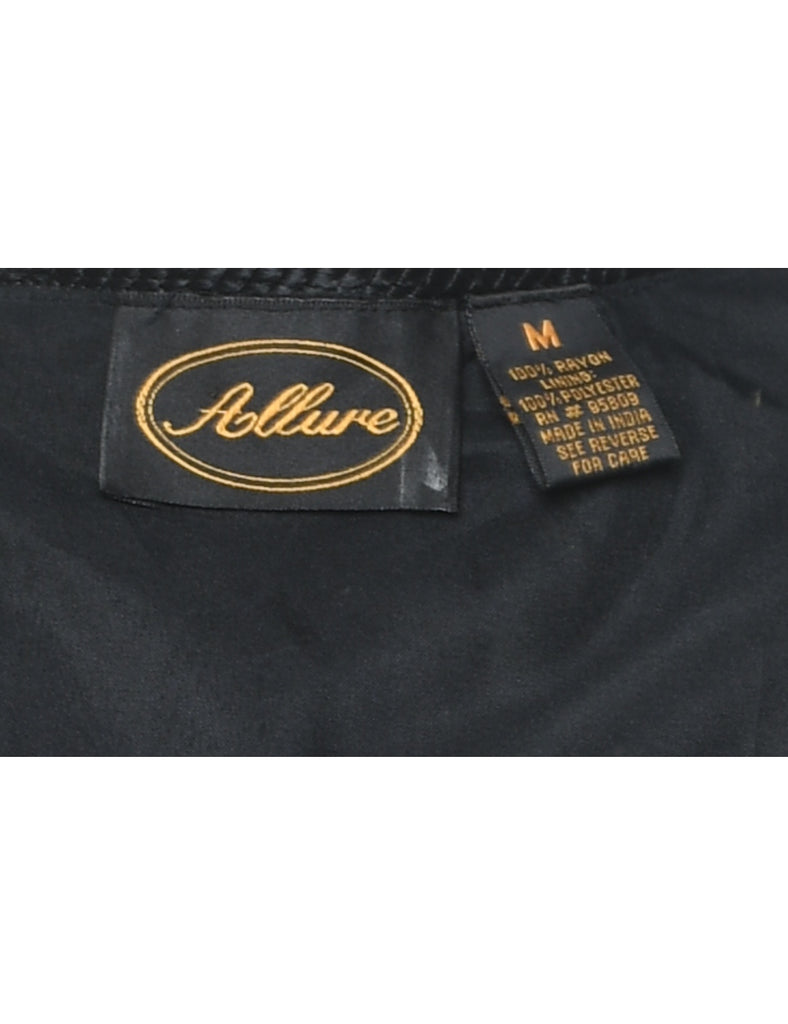 Patchwork Multi-Colour Knit Appliqued Jacket - M