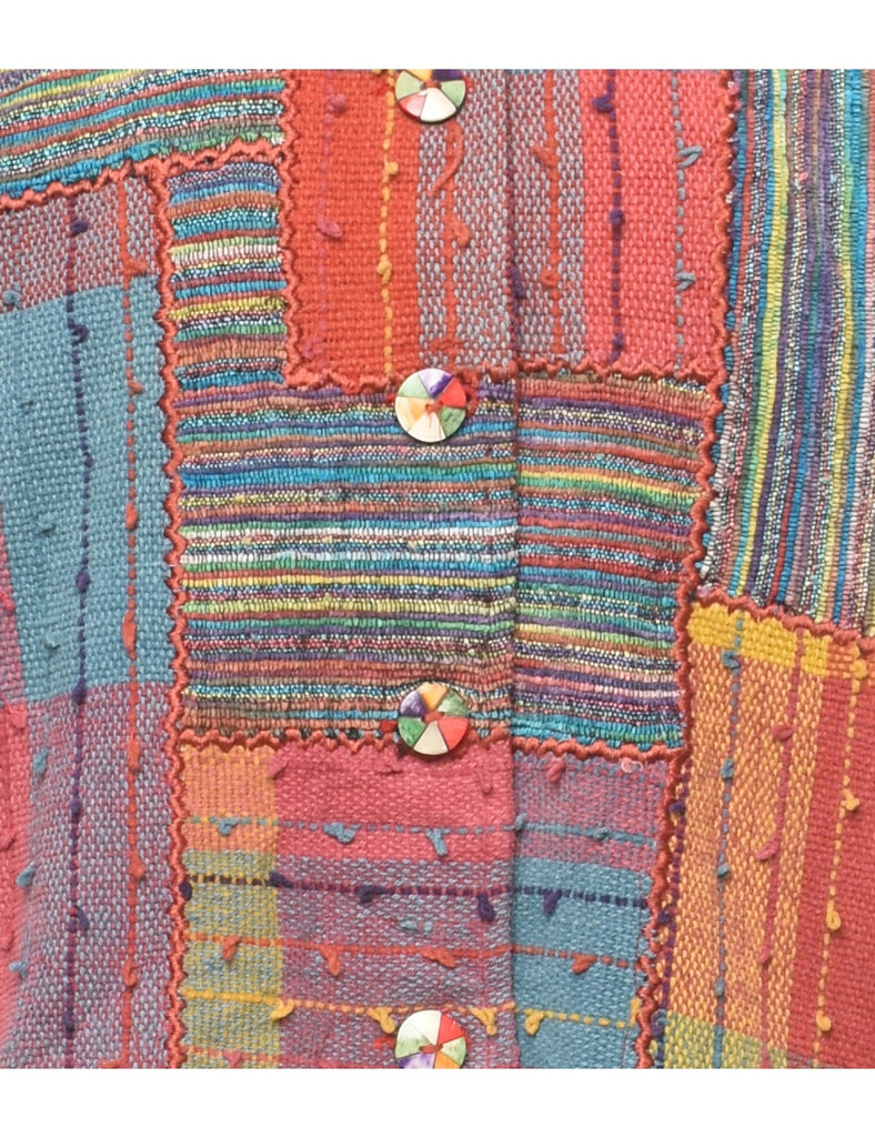 Patchwork Multi-Colour Tapestry Jacket - L