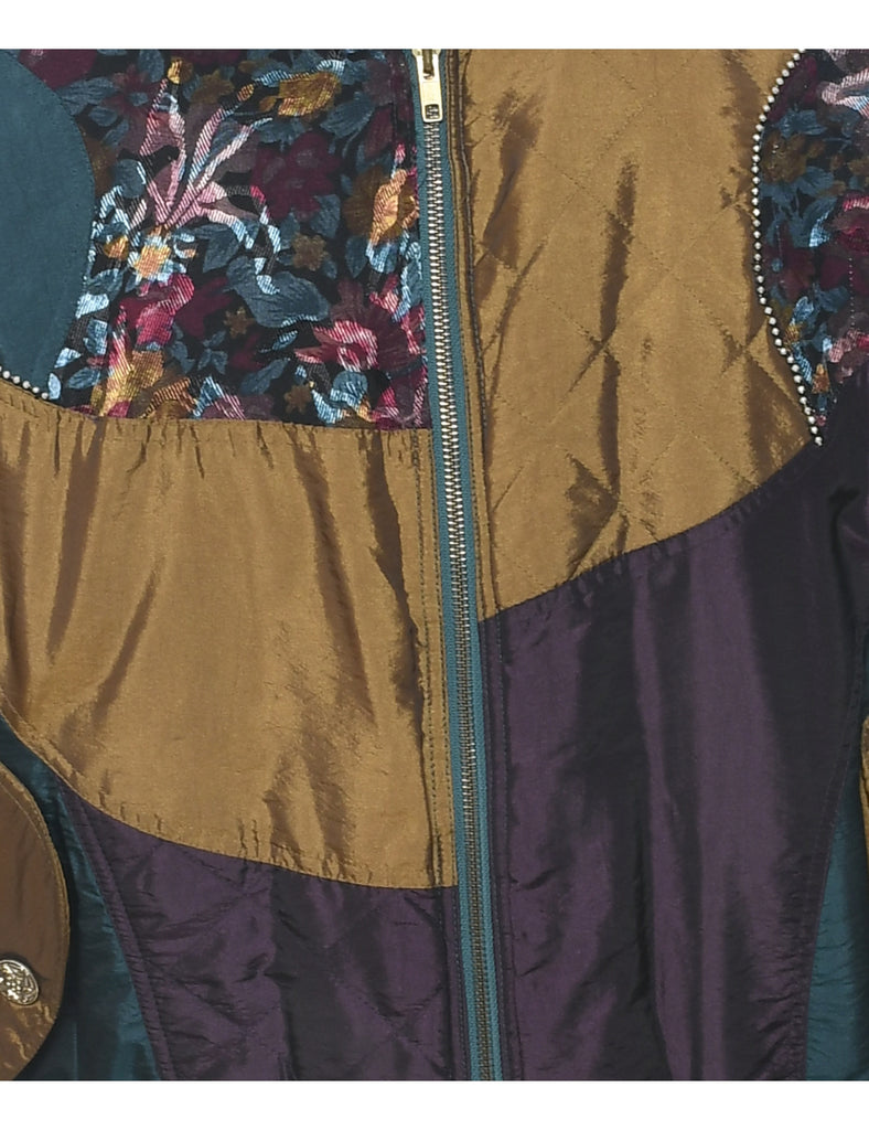 Patchwork Ski Jacket - S