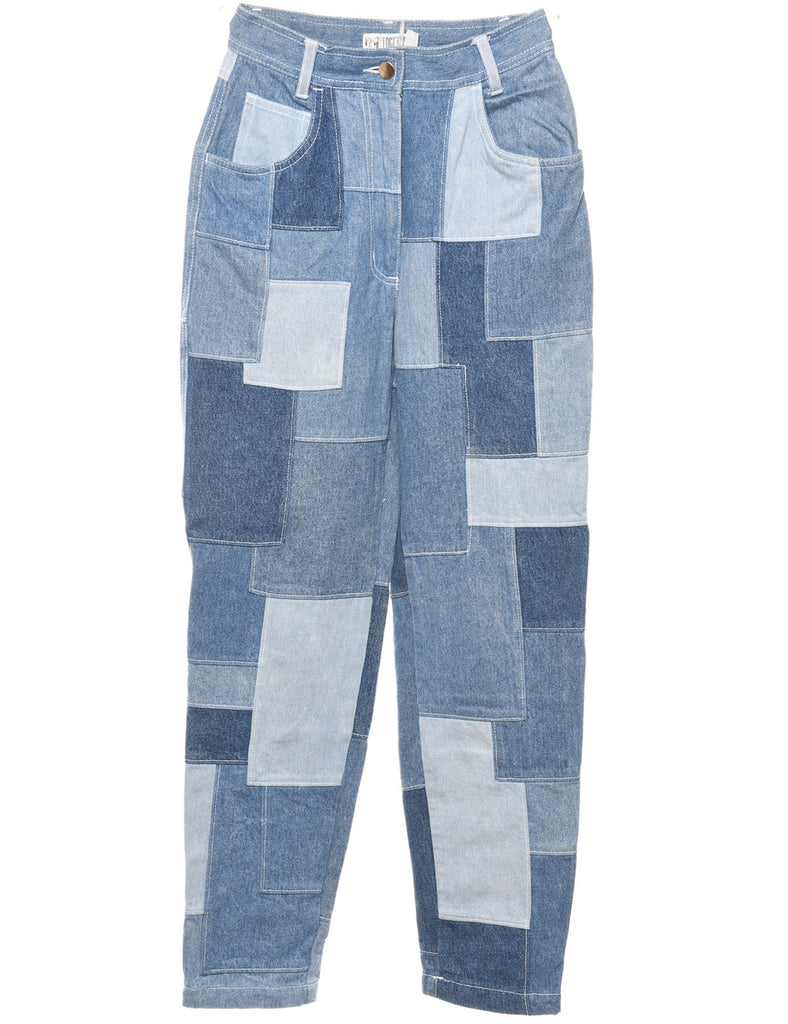 Patchwork Tapered Jeans - W26 L29
