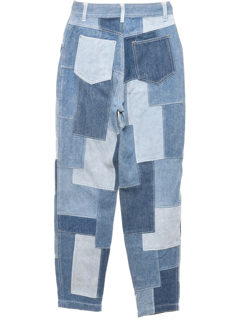 Patchwork Tapered Jeans - W26 L29