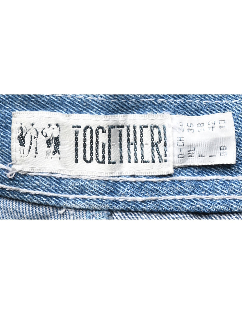 Patchwork Tapered Jeans - W26 L29