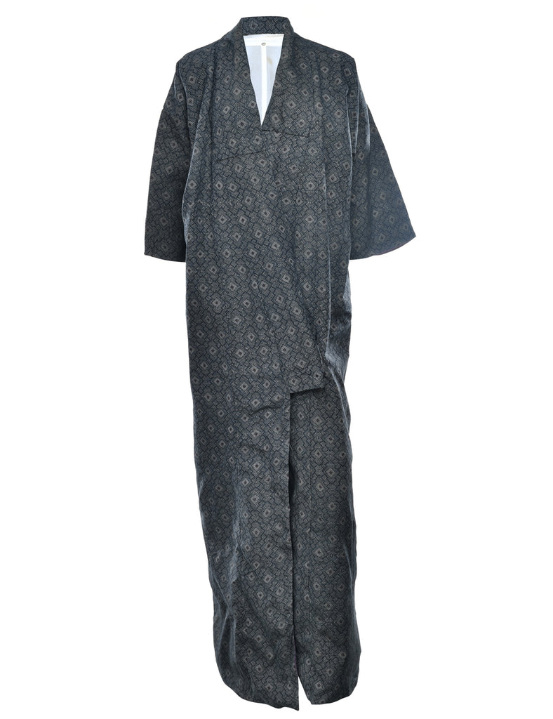 Pattern Full Length Kimono - L