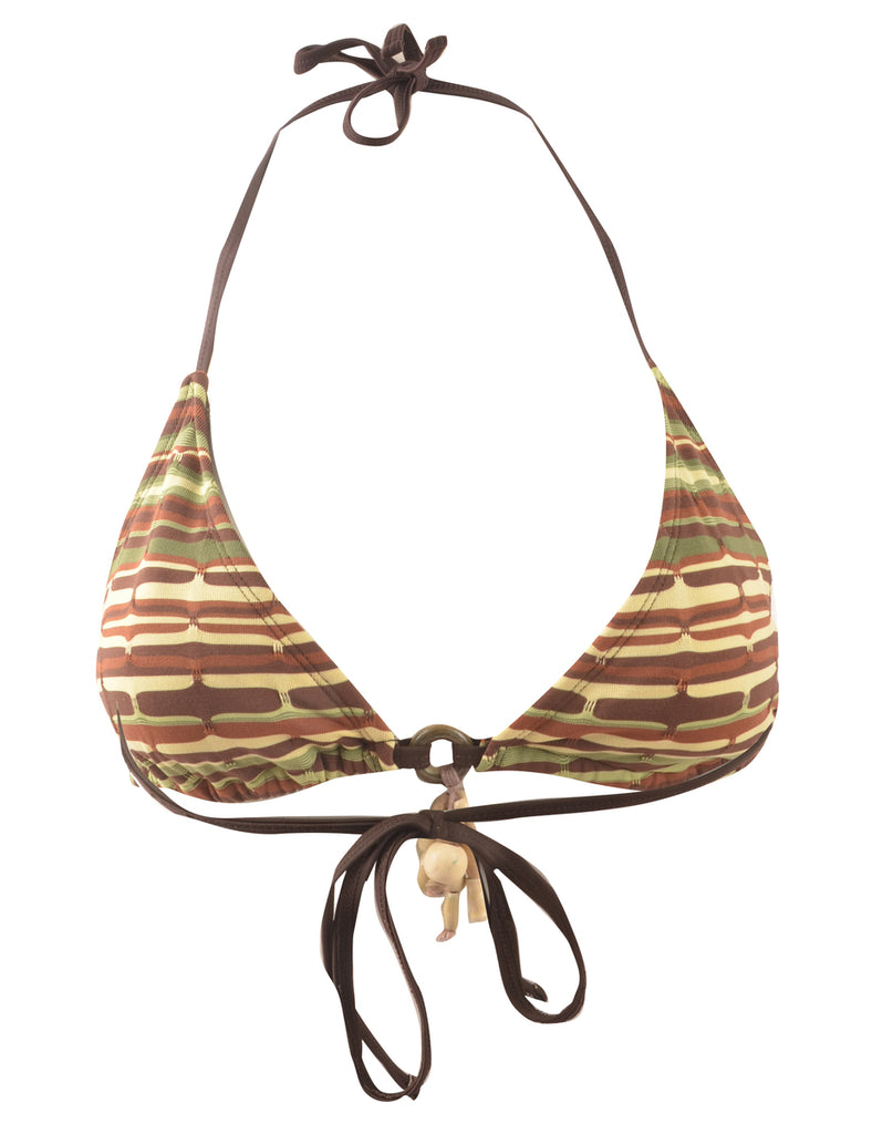 Patterned Bikini Top - S