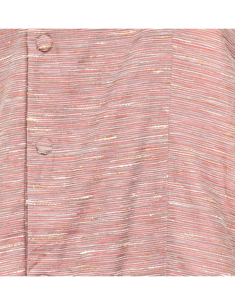 Patterned Cropped Kimono - L