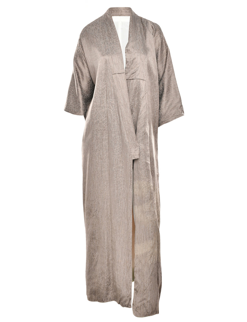 Patterned Full Length Kimono - L