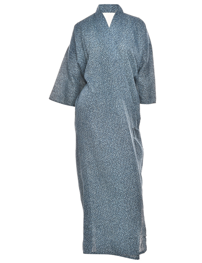 Patterned Full Length Kimono - L