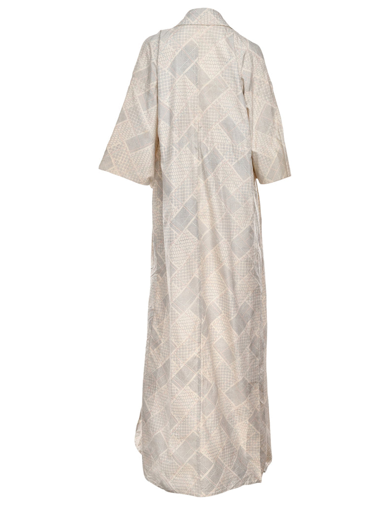 Patterned Full Length Kimono - XL