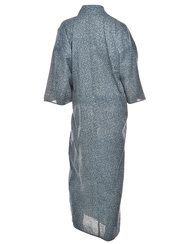 Patterned Full Length Kimono - L