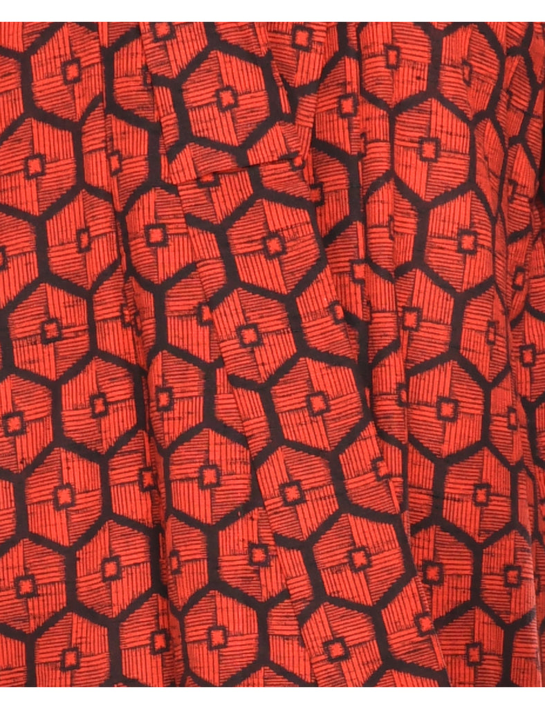 Patterned Full Length Kimono - L