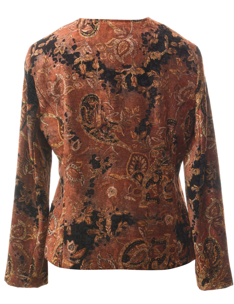 Patterned Jacket - L