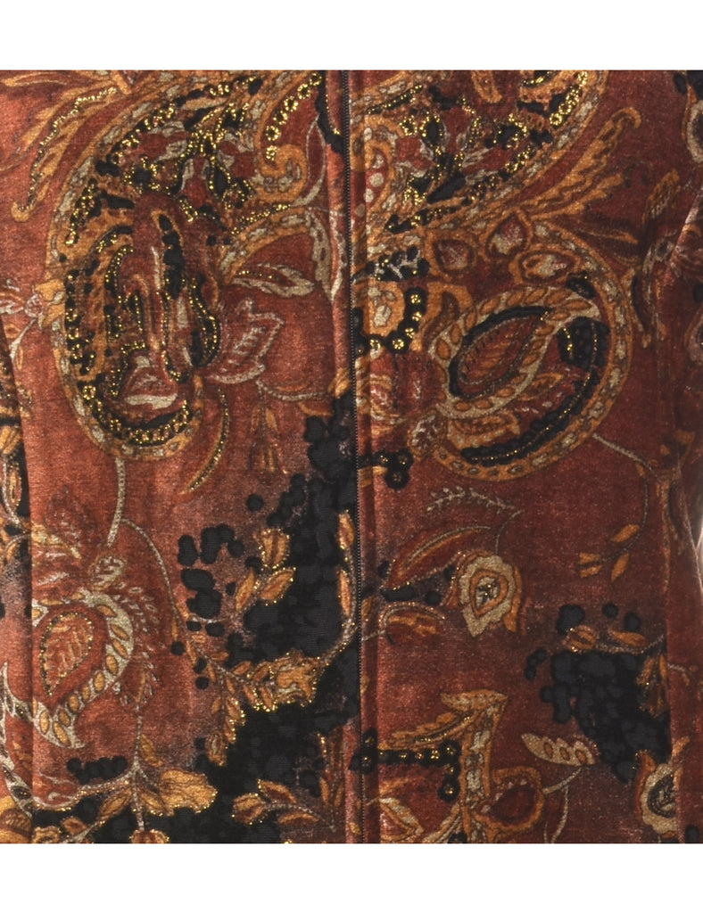 Patterned Jacket - L