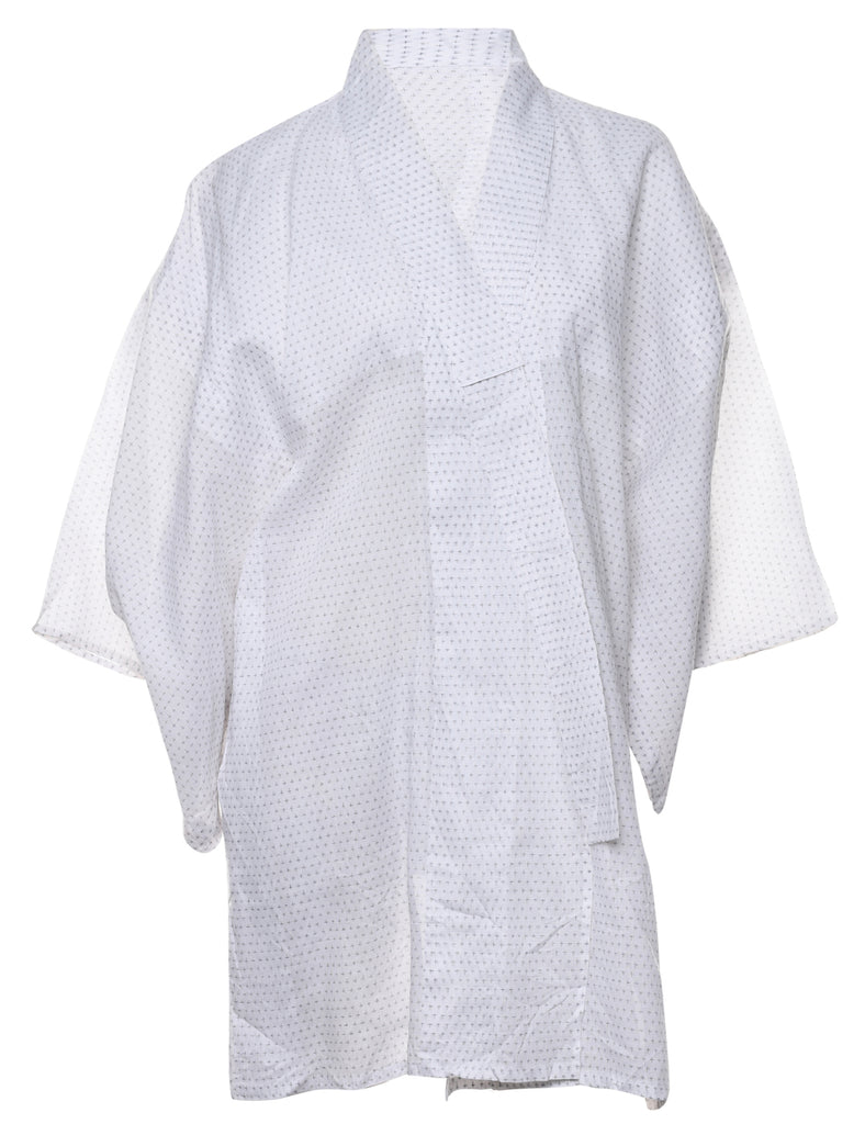 Patterned Midi Length Kimono - L