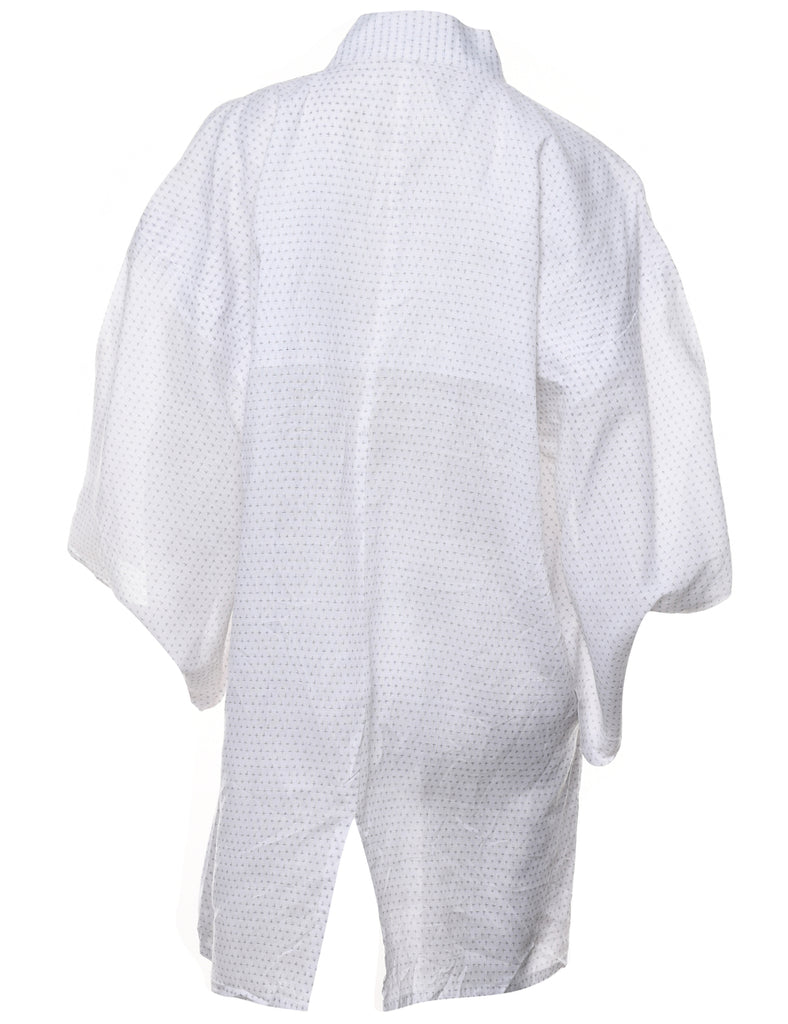 Patterned Midi Length Kimono - L