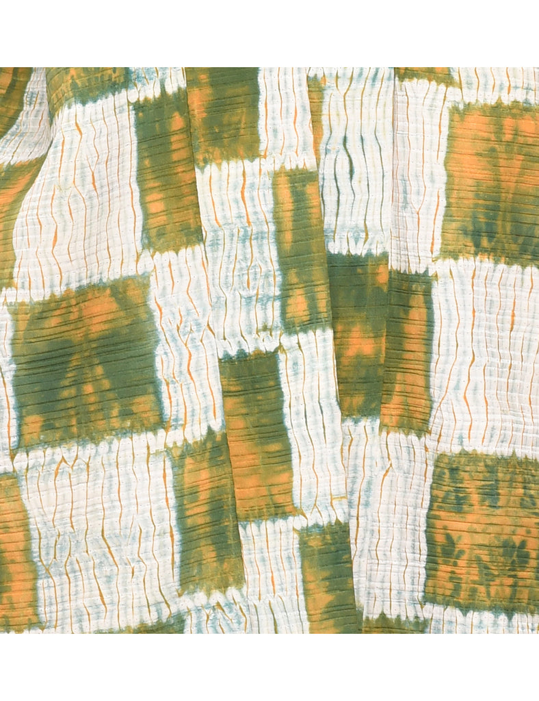Patterned Midi Length Kimono - L