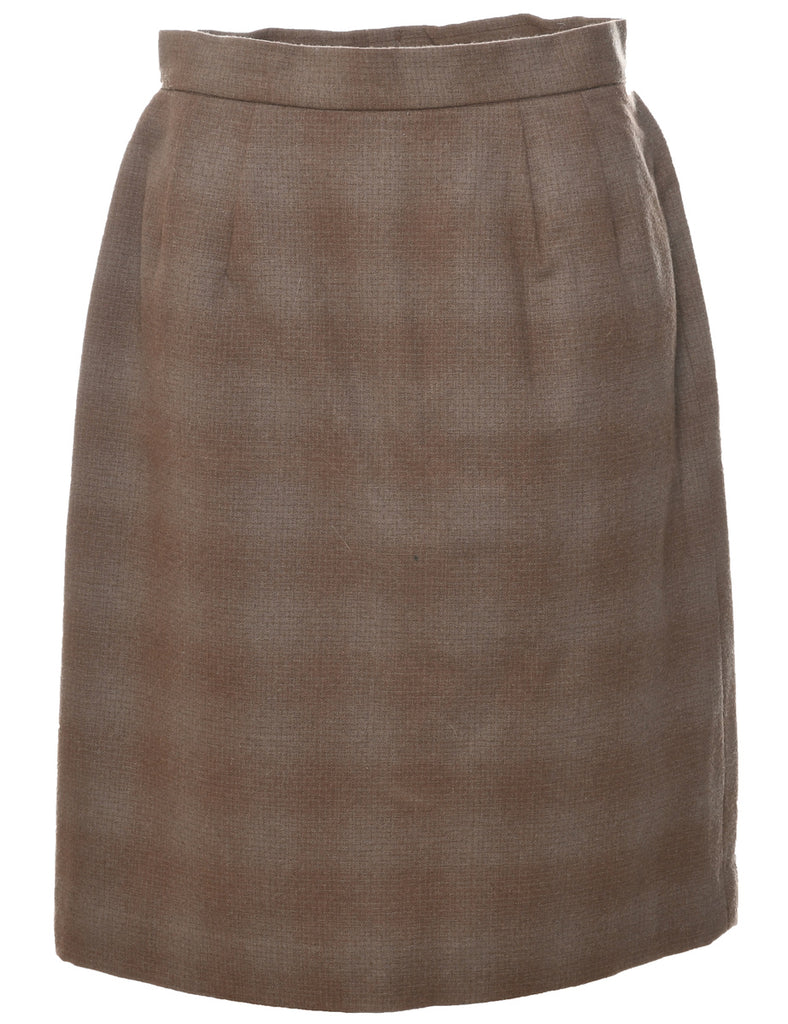 Patterned Pencil Skirt - M