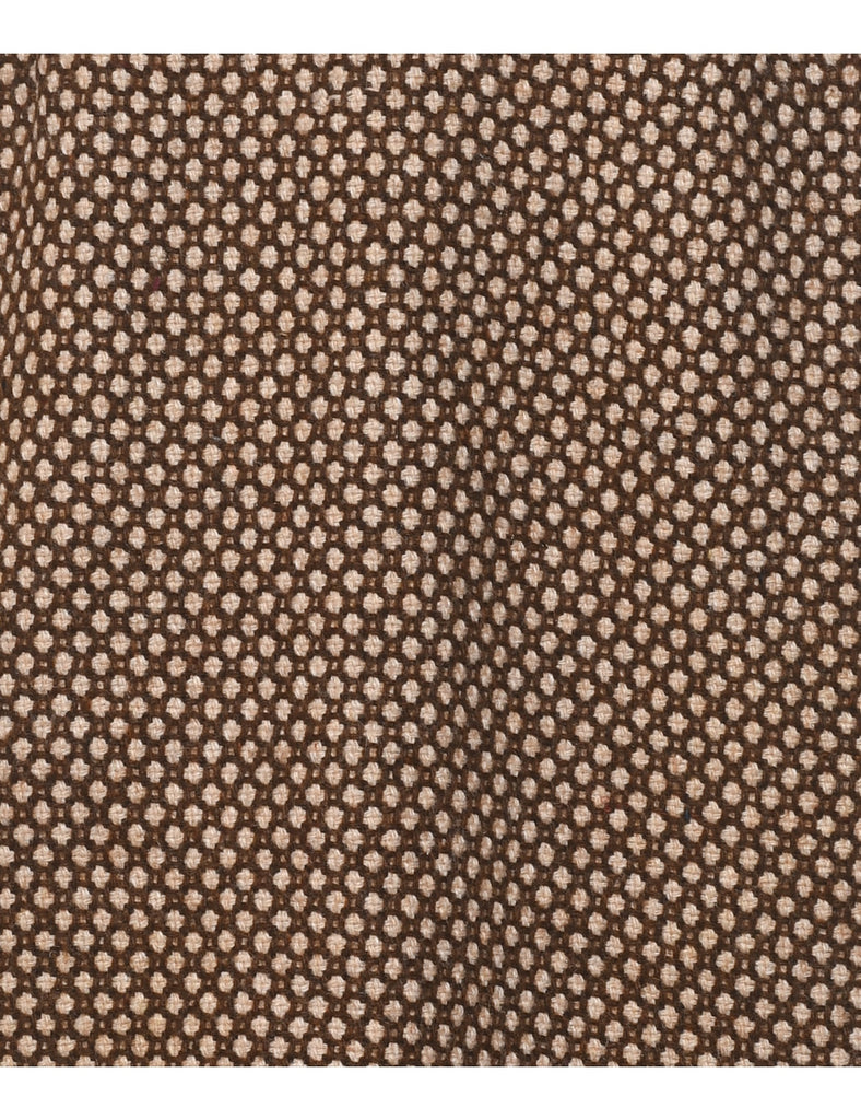 Patterned Pencil Skirt - M