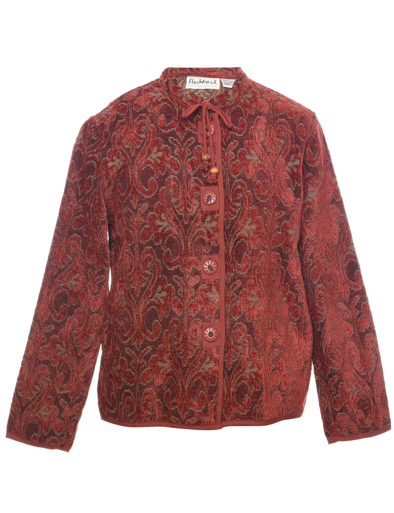 Patterned Tapestry Jacket - M