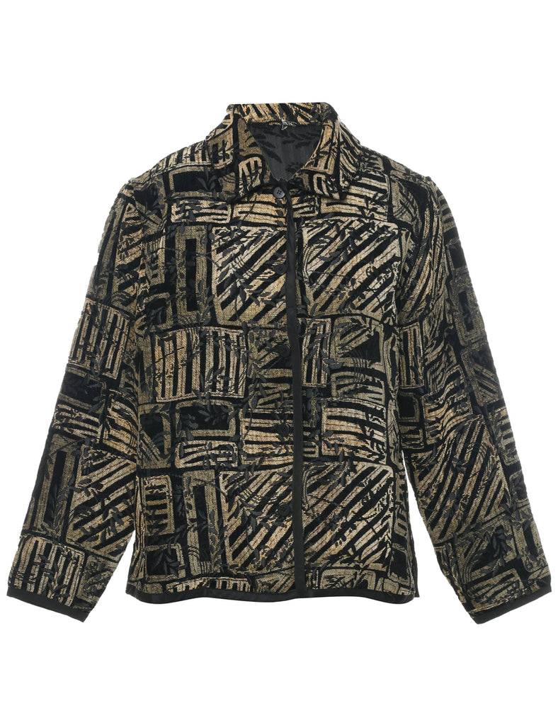 Patterned Tapestry Jacket - L