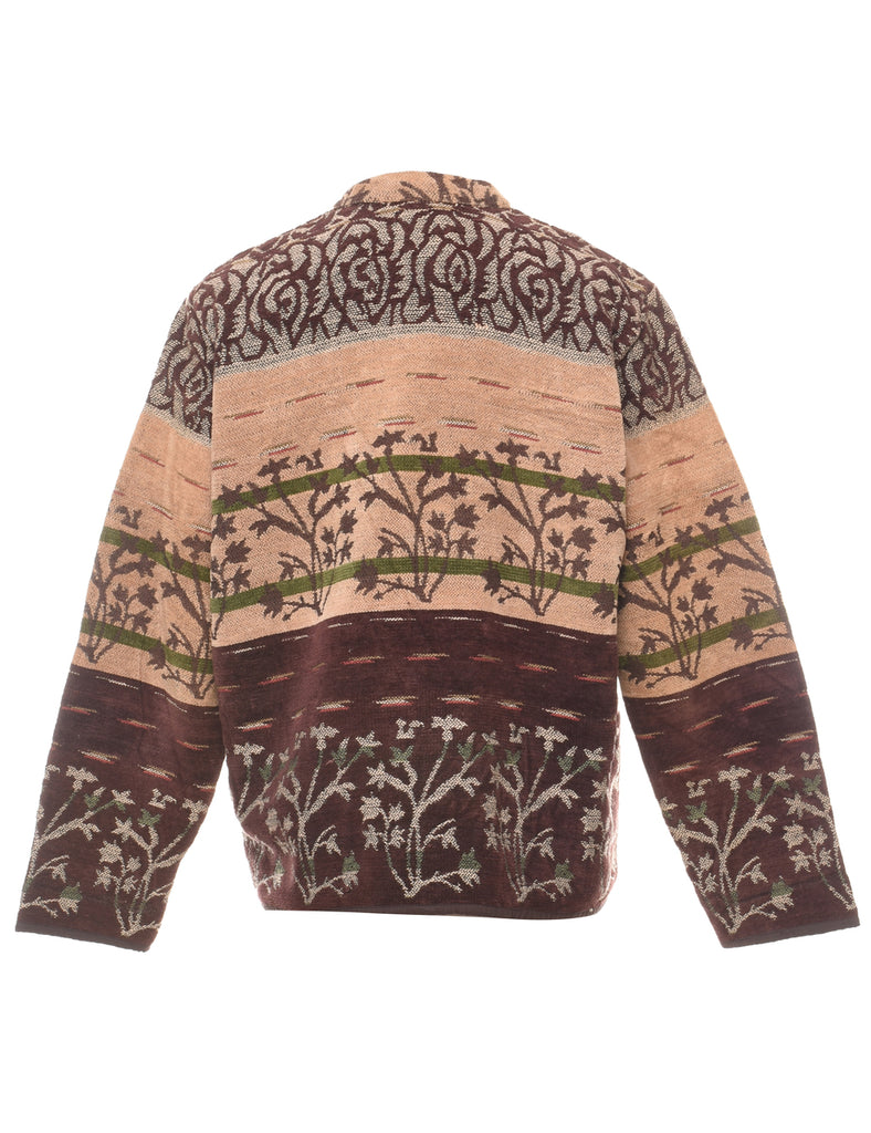Patterned Tapestry Jacket - M
