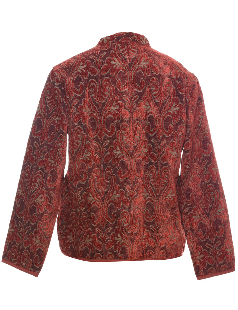 Patterned Tapestry Jacket - M