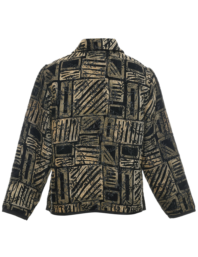 Patterned Tapestry Jacket - L